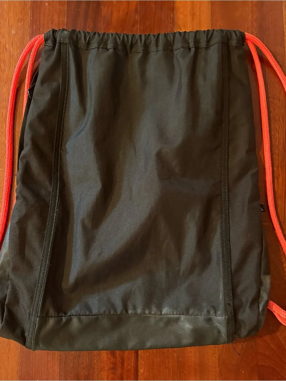 adidas Black & Blue Drawstring Backpack with Red Logo